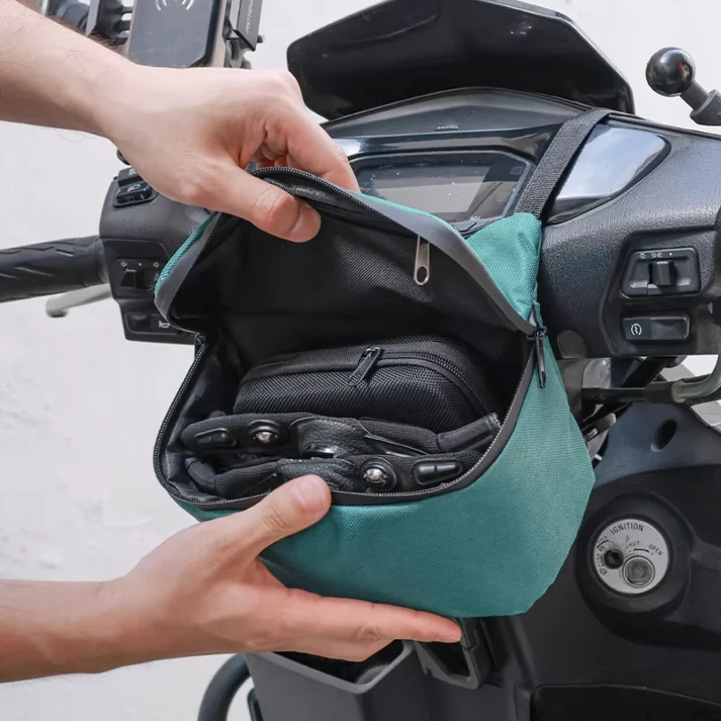 Front Motorcycle Bag Touch Screen Waterproof Cycling Navigation Handlebar Storage Waist Bag Handlebar Bag Portable For Vespa Hik