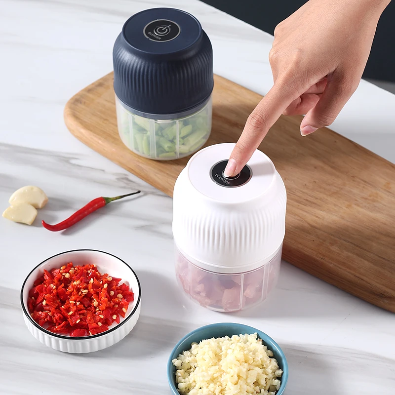 Electric Kitchen Food Chopper Mini Garlic Masher Crusher USB Portable Meat Grinder Vegetable Chopper for Kitchen Gadgets
