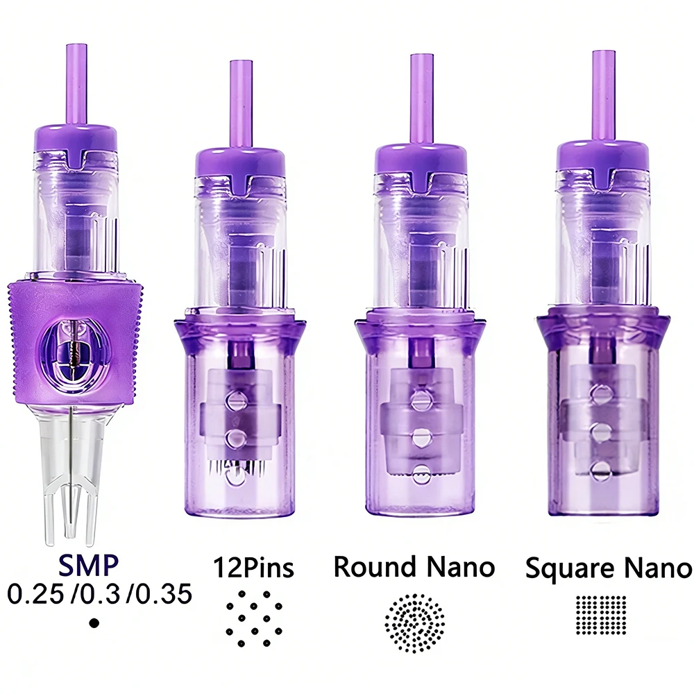 12 Pins Tattoo Needle Cartridge Universal Scalp Tattoo For Permanent Makeup Microblading Eyebrows Lips SMP PMU Tattoo Machine