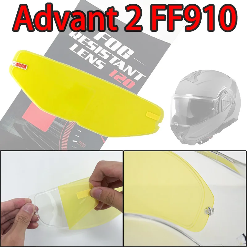 Anti Fog Film For LS2 FF910 Advant 2 Motorcycle Helmet Visor Lens Shield Glasses Full face Pin Accesorios