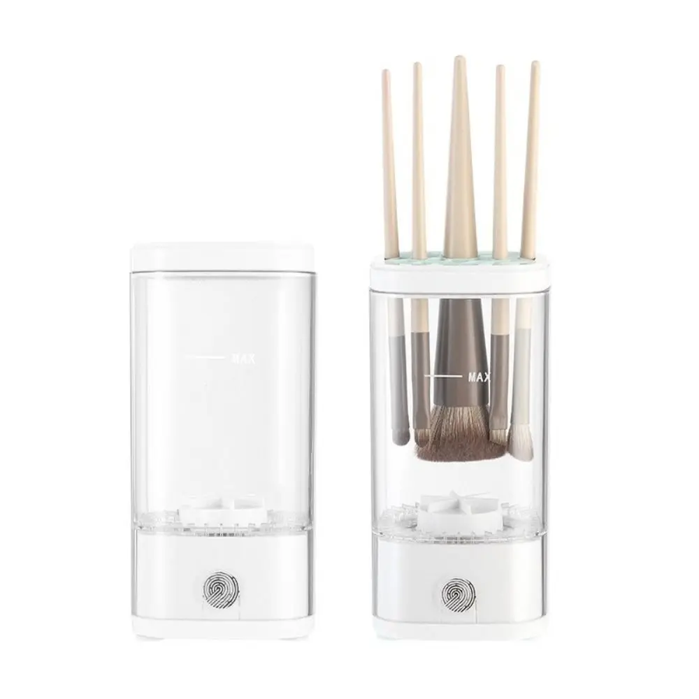 Transparent Makeup Brush Cleaning Machine Quick Drying Convenient Automatic Makeup Brush Cleaner High-speed Efficient Deep Clean