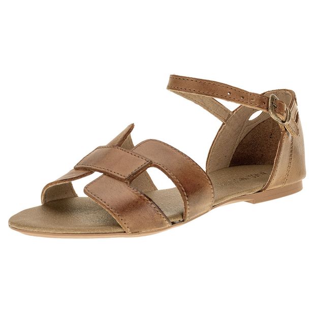 Sandália Feminina Flat Miss Western 128T CASTANHO 35