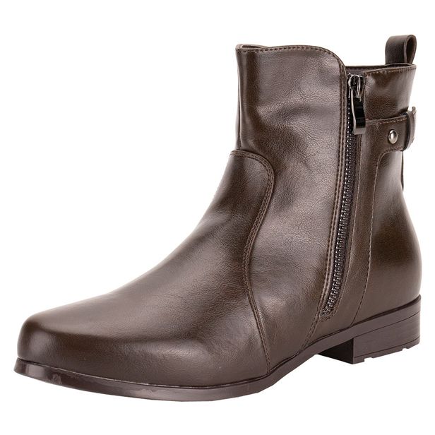 Bota Feminina Cano Baixo Mooncity 72325 CAFÉ 34