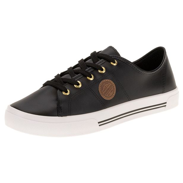 Tênis Feminino Casual Moleca - 5667302 PRETO 34