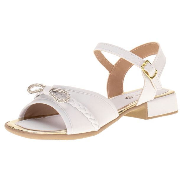 Sandália Infantil Feminina Nathielly - 022027 BRANCO 28