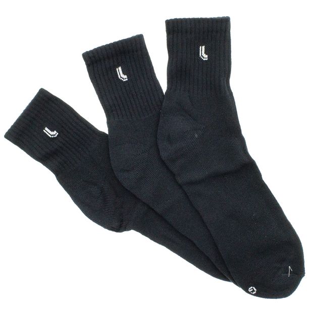 Kit com 3 Pares de Meias Lupo Sport - 3245 PRETO 37/40