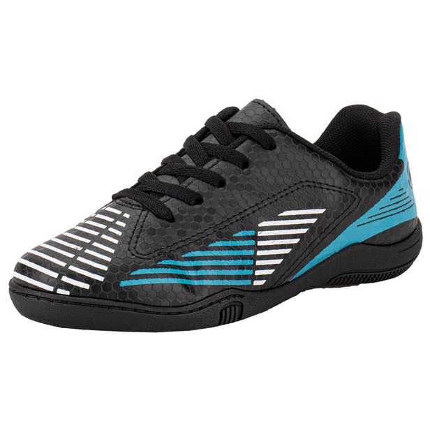 Chuteira Infantil Masculina Indoor Molekinho 2808332 PRETO/AZUL 27