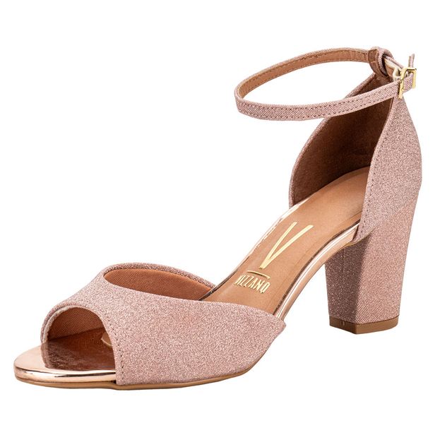 Sandália Feminina Salto Médio Vizzano - 6262206 BRONZE 02 34