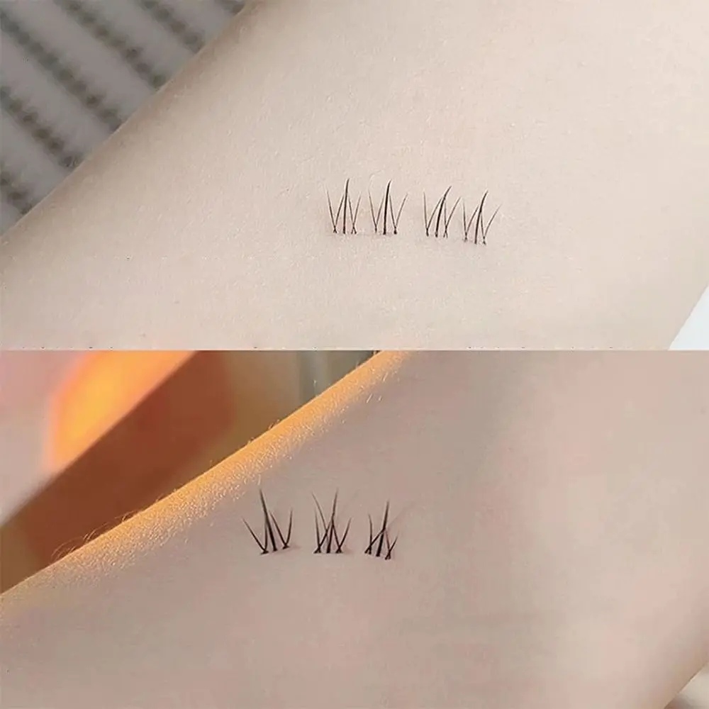 Portable Natural Air Lower Eyelashes Beautiful Single Cluster Makeup Tools Large Capacity Self-Adhesive False Eyelashes Novice