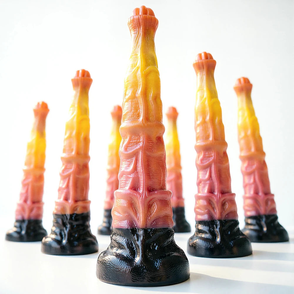 SHAZ Fantasy Inspired Silicone Plug, Big Horse Style Extended Body Design, Layered Soft Touch Structure with Secure Suction Base