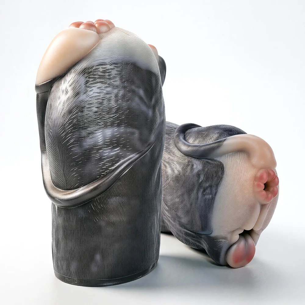 GEEBA Dual-Channel Monster Design Silicone Male Masturbator Realistic Vagina Stroker Adult Sex Toys Fantasy Onahole секс кукла