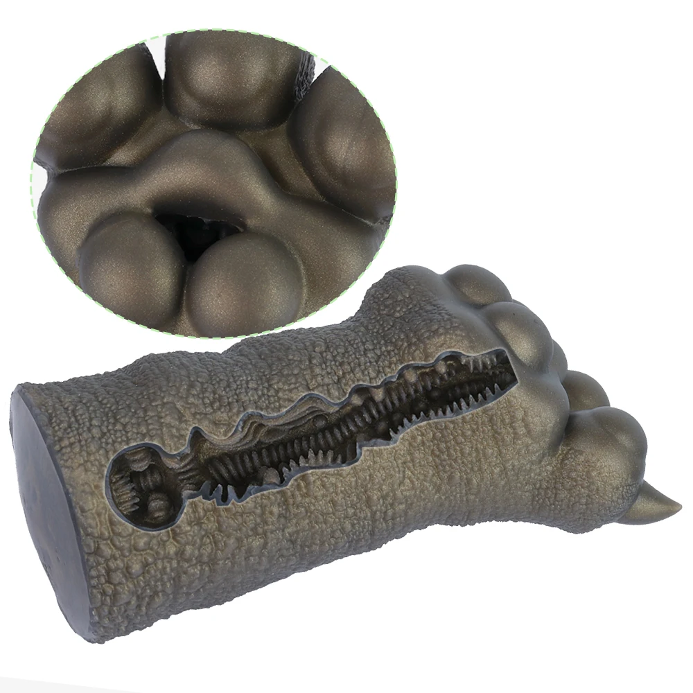 GEEBA Novelty Dog Claw Male Masturbator Soft Silicone Single Channel Stroker Realistic Design Discreet Pocket Pussy Men Onahole