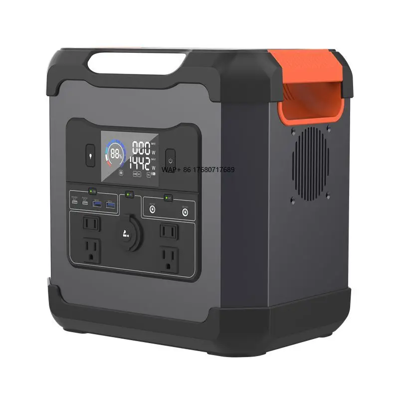 Portable Home Solar Generator System Lithium Lifepo4 Inverter Battery Charger Telephone Wireless Station