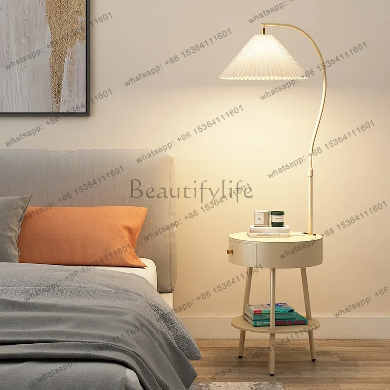 Minimalist Italian Nightstands Light Drawers Small Simple Smart Bedside Table With Wireless Charger Nachttisch Home Furniture