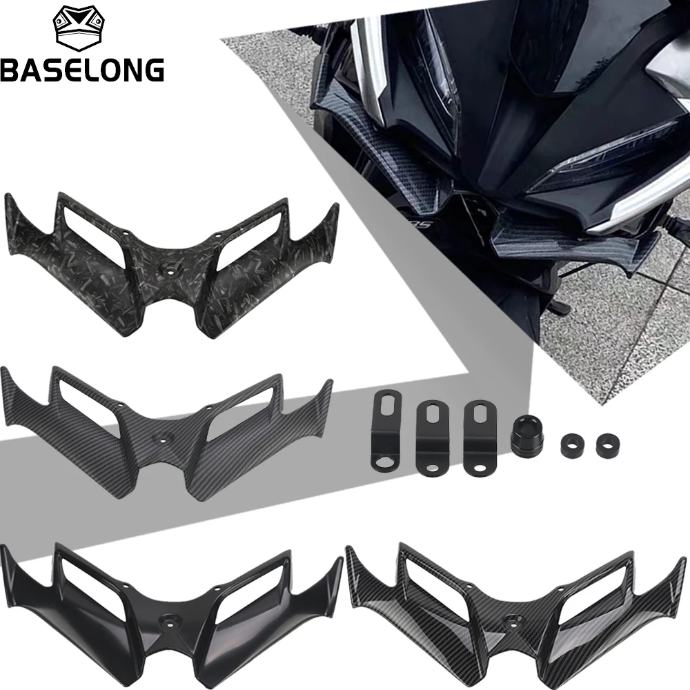 For CFMOTO 450SR 450SS Motorcycle Front Lip Spoiler ABS Air Deflector with Carbon Fiber Look Aerodynamic Stability Enhancement