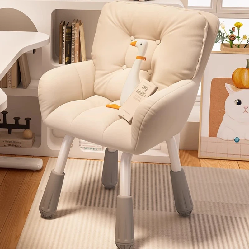 Ergonomic Computer Chair Home Office Adjustable Study Chair with Pillow Gaming Chair for Students Comfortable Makeup VanityChair