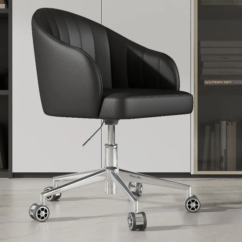 Luxury Swivel Office Chair Comfortable Computer Desk Seat Adjustable Makeup Vanity Stool for Bedroom Live Streaming Gaming Chair