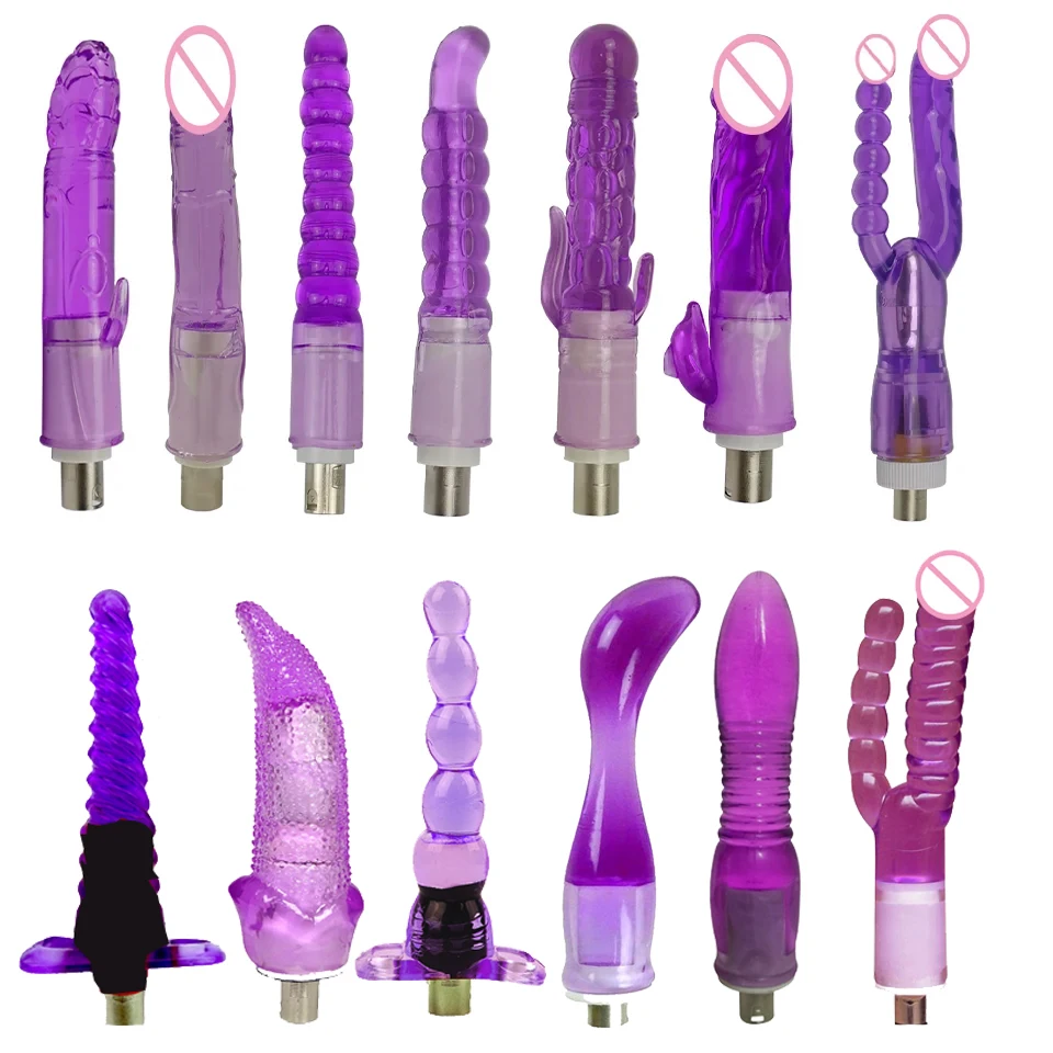 3XLR Classic Sex Machine Dildos Attachments Women Men Masturbation Soft Anal Plugs Sex Toys