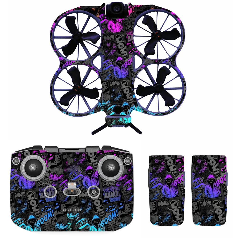 Decorative Sticker Kit for DJI Neo 2,Waterproof Skin Sticker Decal DIY Accessory for DJI Neo2 Drone,Anti-Scratch Protective Film