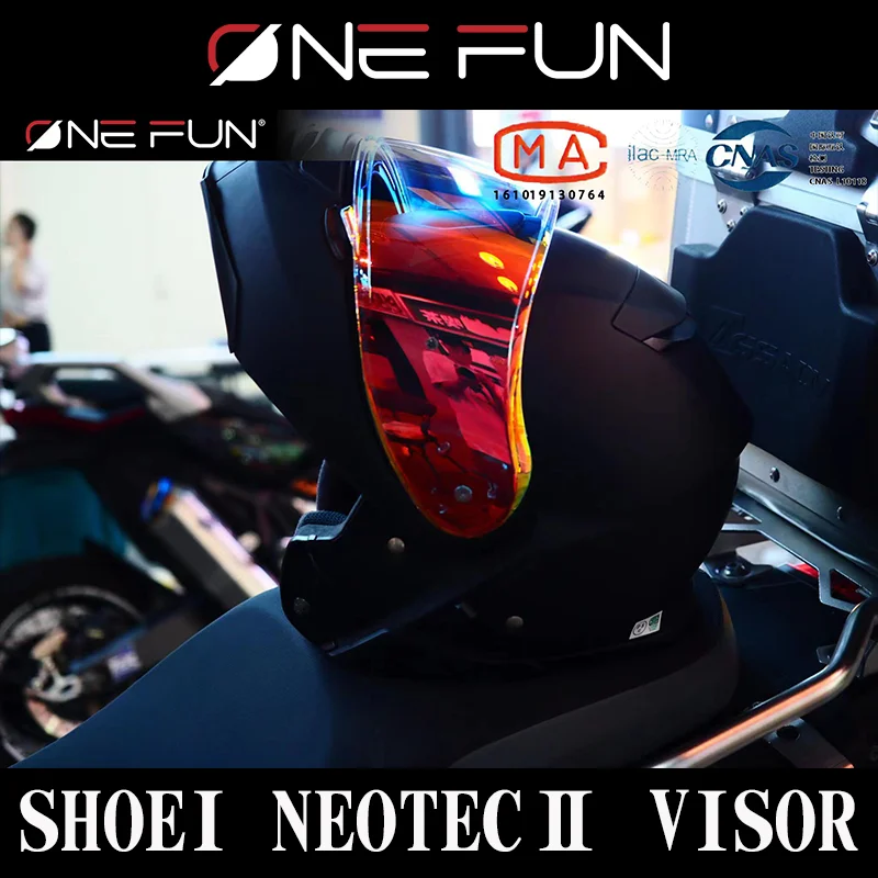 Neotec 2 CNS-3 Full Face Helmet Visor Lens Case for Shoei Neotec II Photochromic Anti Fog Black Silver Rainbow Red Visor