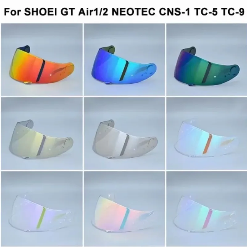 Motorcycle Helmet Visor Lens Full Face Shield Lens Case for SHOEI GT-Air Gt Air2 Neotec CNS-1 CNS1 TC- 5 Visor Shield