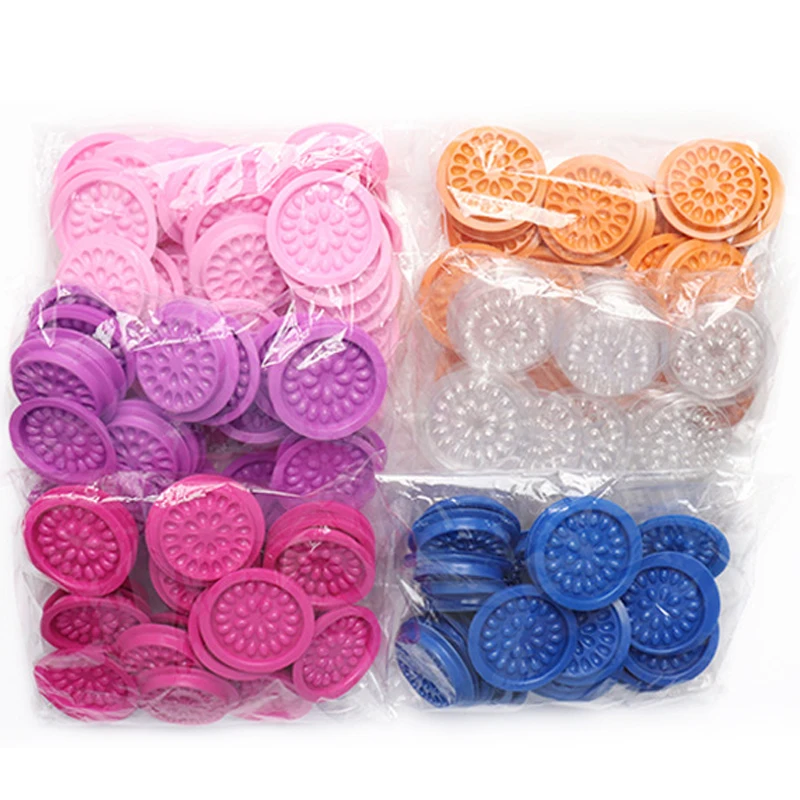 Disposable Lash Glue Holder Plastic Flower Sticker Glue Adhesive Pallet For Eyelash Extension Glue Makeup Tools