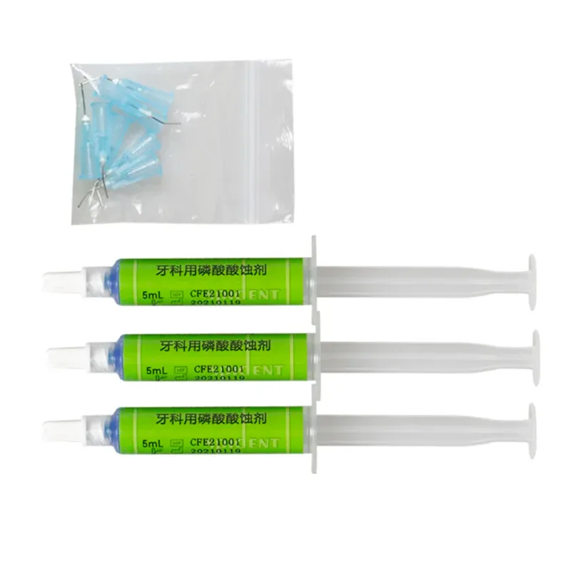 Dentistry Etchant Gel 37% Phosphoric Acid Etching Agent Lab Adhesive Light Cure Bonding Teeth Enamel Cleaner Cavity Tools