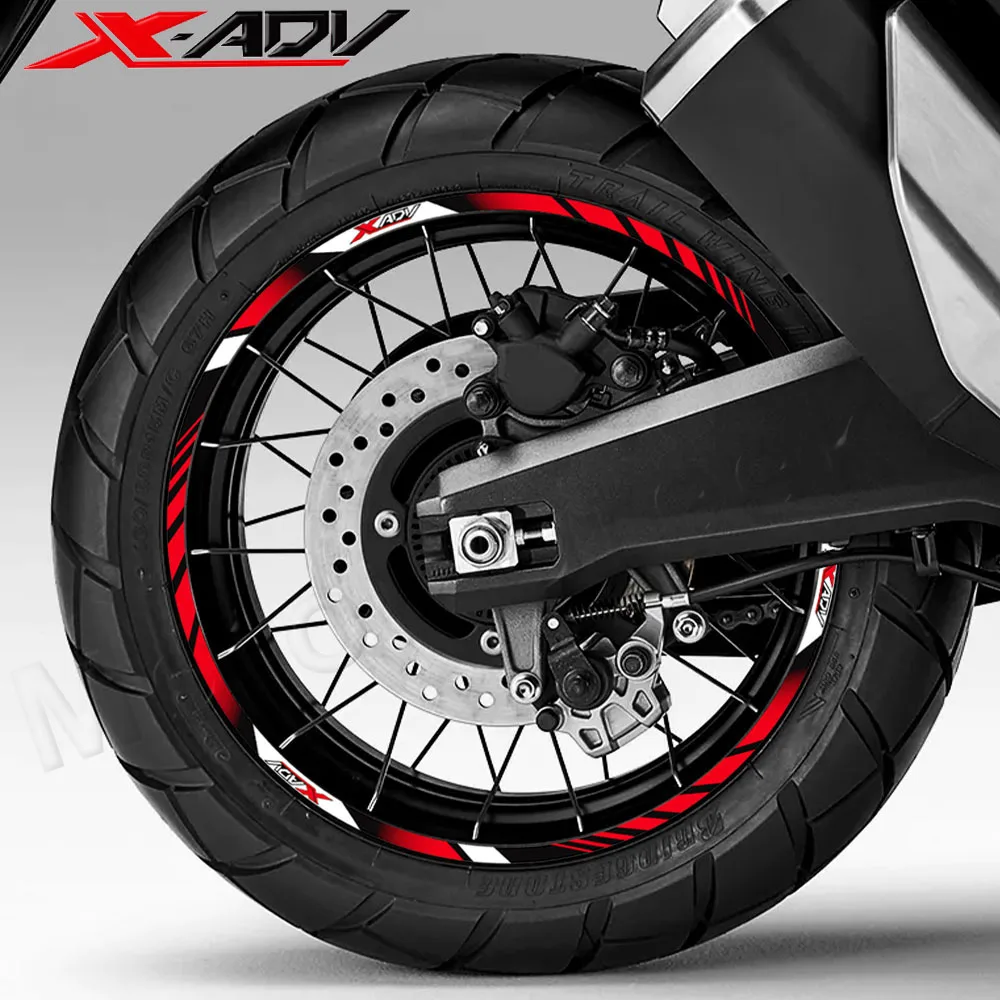 Motorcycle Wheel Sticker 17″15″ Rim Decal Stripe Tape Accessories Waterproof For XADV X-ADV x adv 750 350 Adventure