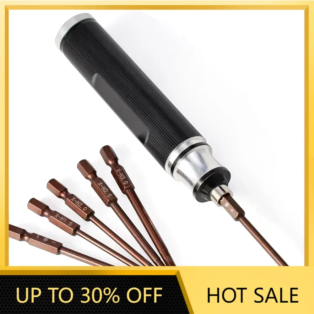 RC Screwdriver Tool 6in1 Magnetic Hex Screw Driver 1.5 2.0 2.5 3.0mm Screwdriver Kit for  RC Car Rc Helicopter Drone Repair Tool