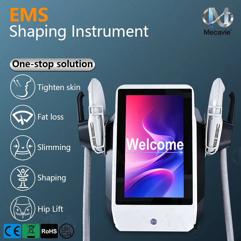 EMS Body MECAVIE 6500w Body Slimming Fat Burning Electromagnetic RF Technology Muscle Stimulation Fat Reduction Slimming Beauty