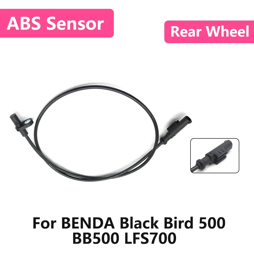 For BENDA Black Bird 500 BB500 LFS700 Motorcycle Rear Wheel Signal ABS Wheel Speed Sensor Wire Silicone Accessories