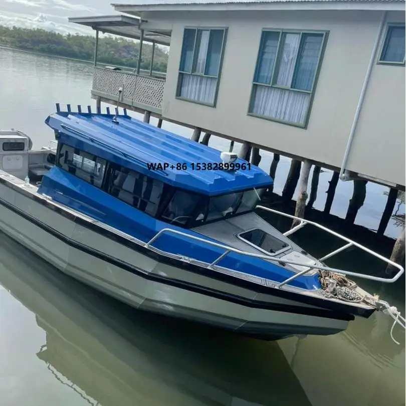 CE Certified 9m 30ft Aluminum Sailing Yacht-Deep V Hull 12-Person Capacity Dual 250HP Outboard Compatibility for Cruising Sport