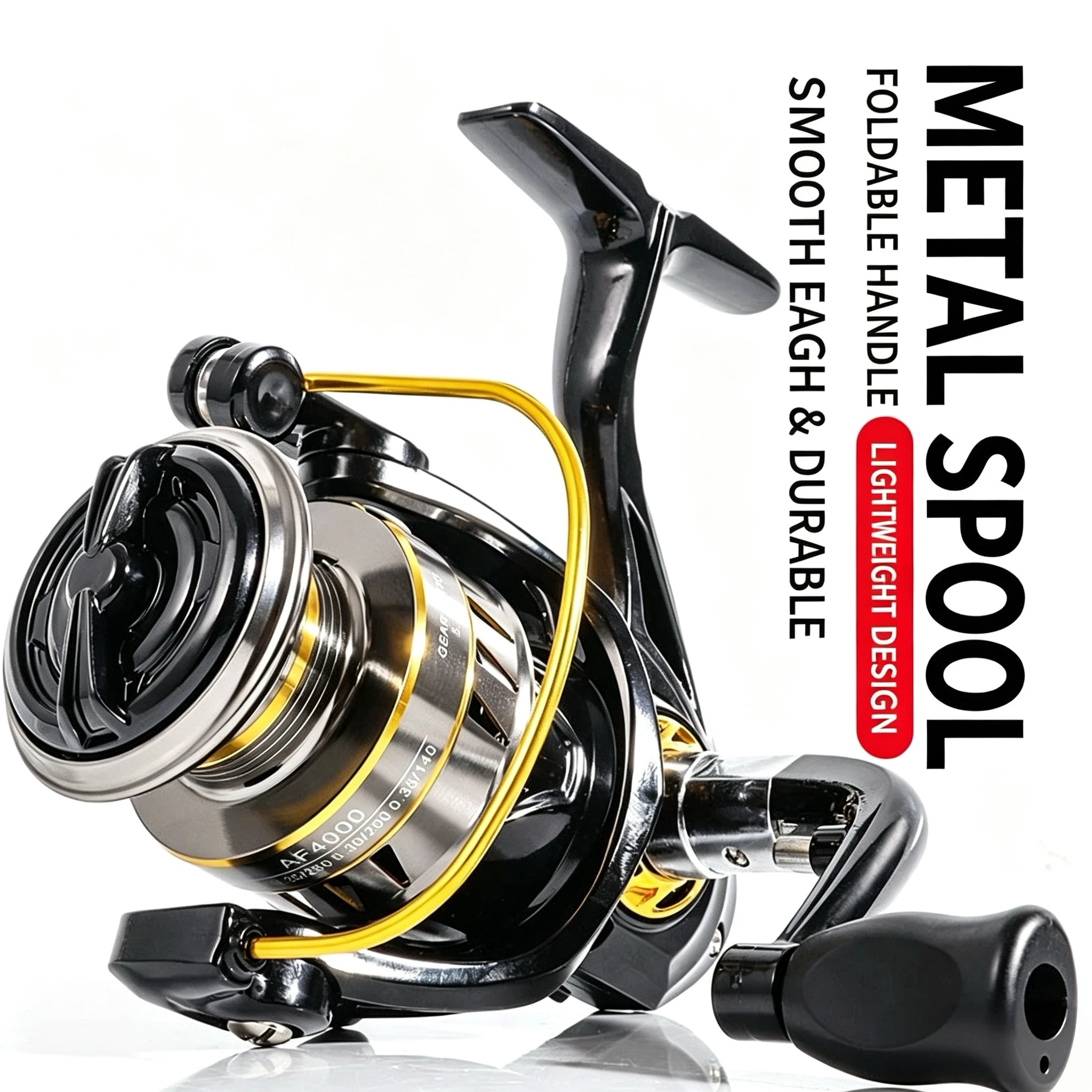 Full Metal Spinning Reel, Long Cast Universal Fishing Reel, Marine & Yacht Accessories for Sea Fishing and Lure Fishing