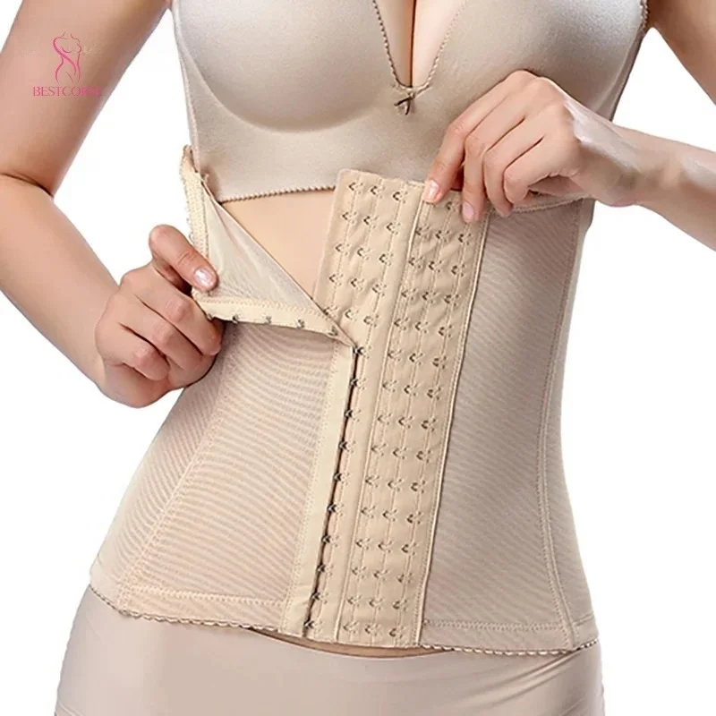 6Xl Plus Size Waist Trainer Body Shaper For Flat Tummy Slimming Belt Steel Bone Corset Women Waste Waiste Trainer Gerdel Belly