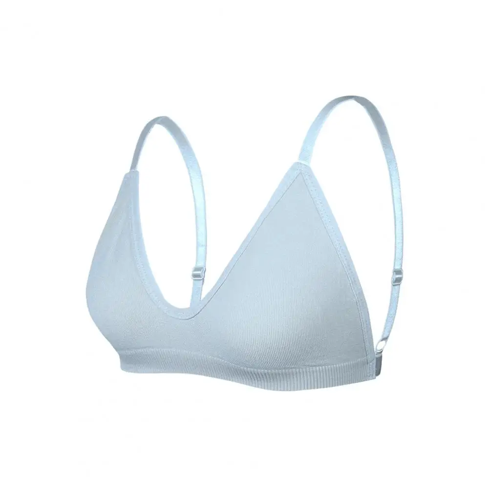 Women Push Up Bra, Sleep And Lounge Bra No Underwire Triangle Plunge Bralette, Wireless Non Padded Soft Everyday T-shirt Bra