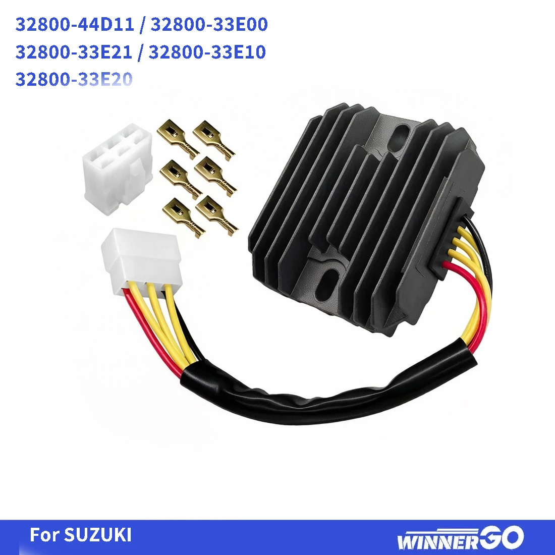 Voltage Regulator Rectifier For Suzuki GSX-R 600 750 1000 Fix Battery Not Charging Flickering Light 5 Pin Plug Direct Fit