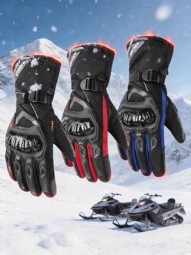 SUOMY Waterproof Winter Motorcycle Gloves Thermal Touchscreen Motocross Racing Riding Gear for Men Women M-XXL