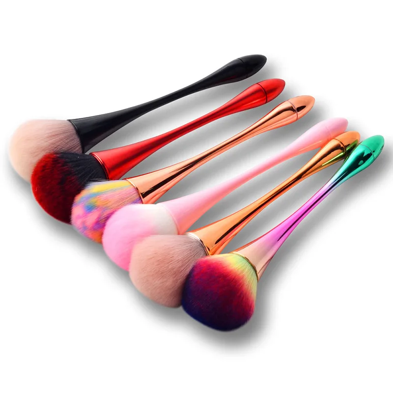 Soft Bristle with Handle Remove Nail Dust Brush Acrylic UV Gel Tools  Professional Make Up Brush For Manicure Cleaning Nail Dust