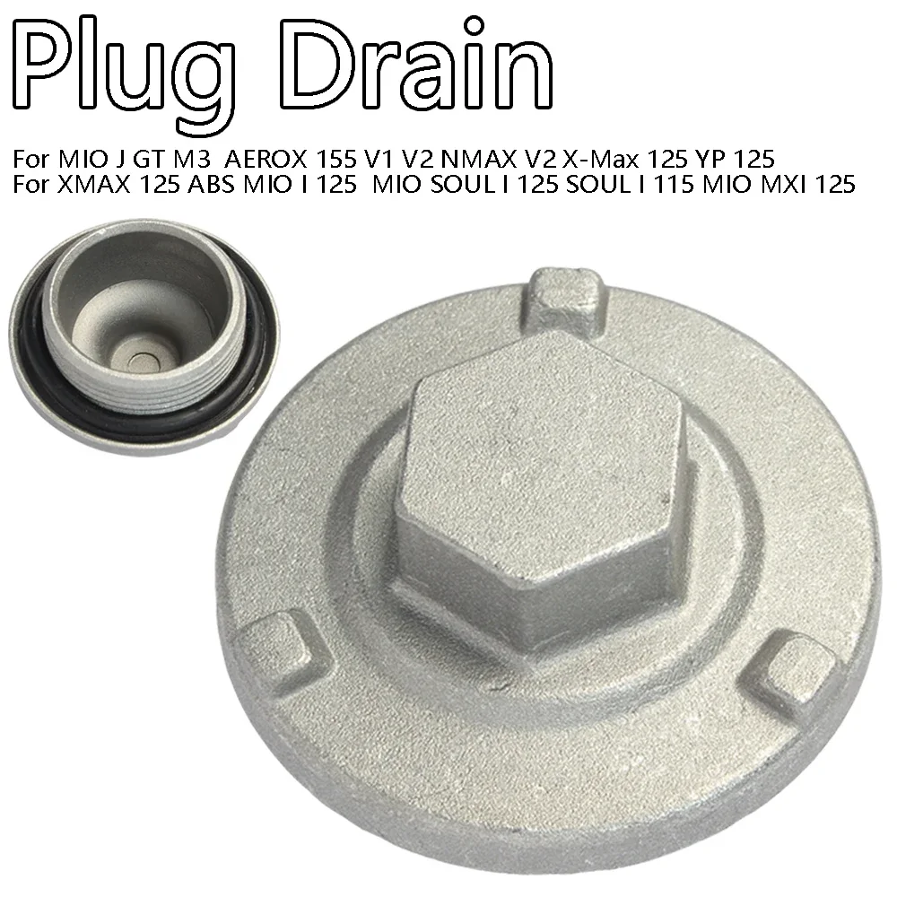 Engine Oil Drain Plug For 125 155cc Scooter MIO J GT M3 SOUL i125 MXI125 Aerox 155 V1 V2 NMAX V2 YP XMAX ABS 54PE53510100