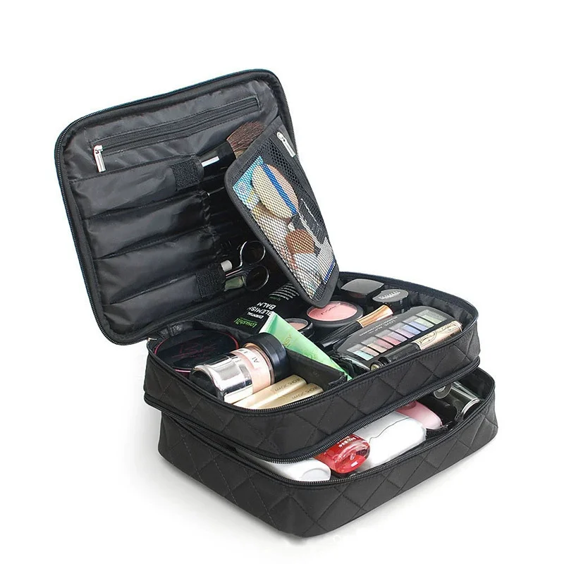 New arrival women's travel waterproof makeup bag Professional Beauty Tool Storage Box Portable Makeup Case