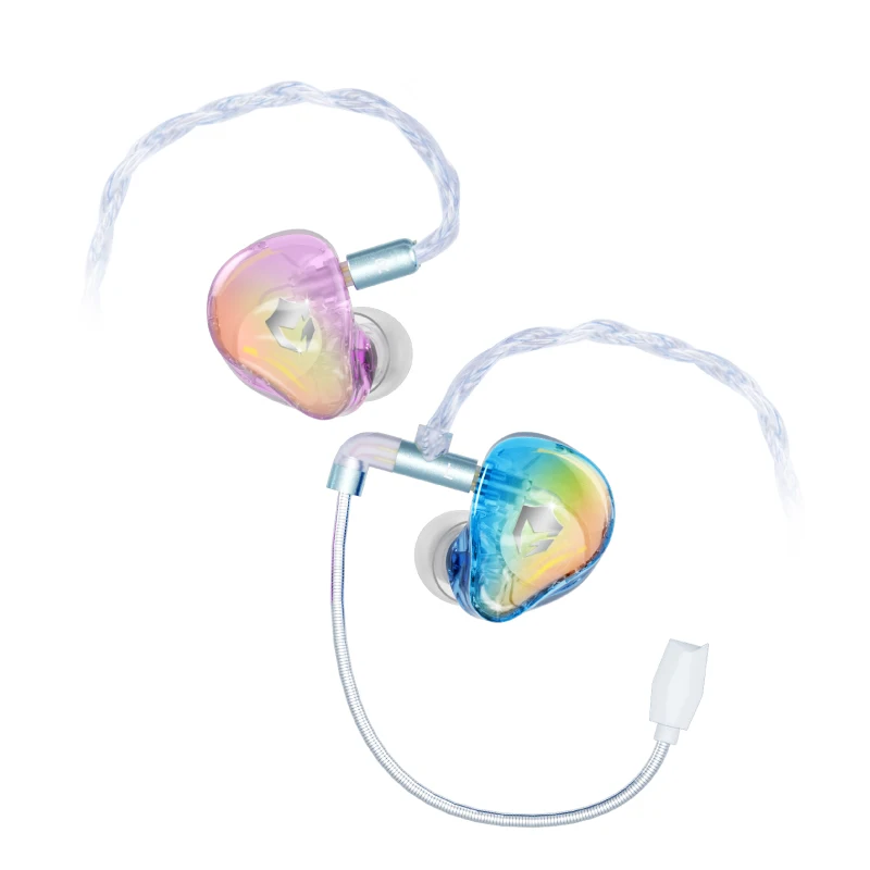 EPZ G30 In Ear Earphones HIFI Sound Music Gaming IEM Dynamic+Balanced Armature Dual-Driver Earphones with Detachable Cable