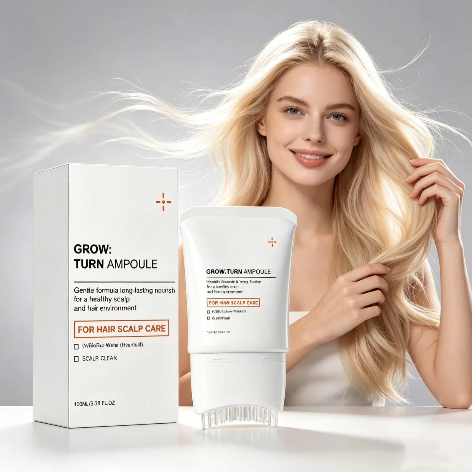 Ampoule Nourishing Scalp Care Serum With Comb Applicator Deep Clean Repair Strengthen Hair Follicles Natural Hair Growth Serum