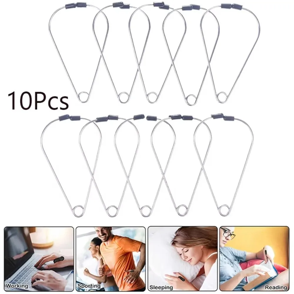 10Pcs Set New Stainless Steel Acupressure Massage Clips Portable Comfortable Acupoint Massagers Hand Massage Clip Foot Therapy