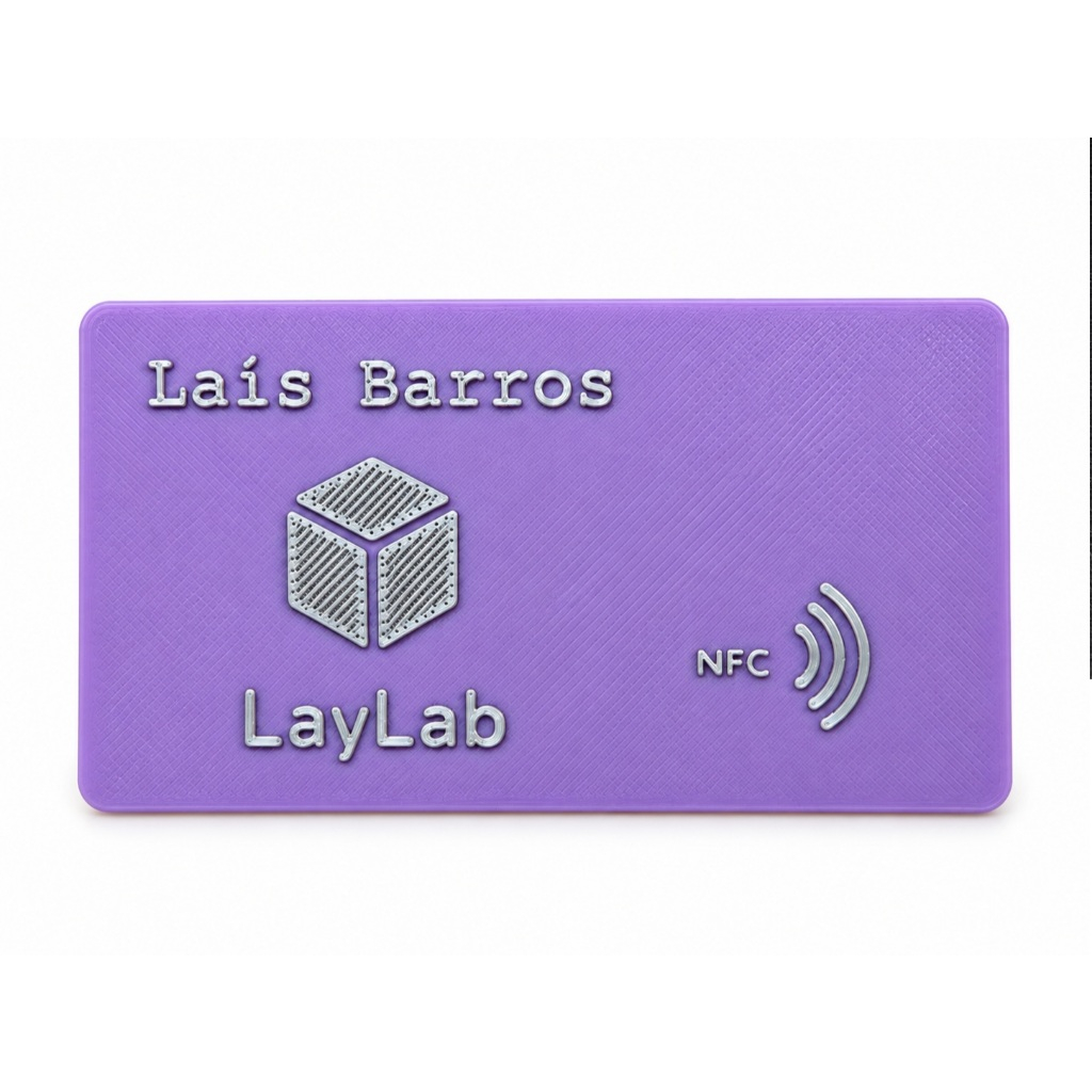 Cartão de Visita Digital NFC Personalizado | Impressão 3D | Link Promocional Gravado