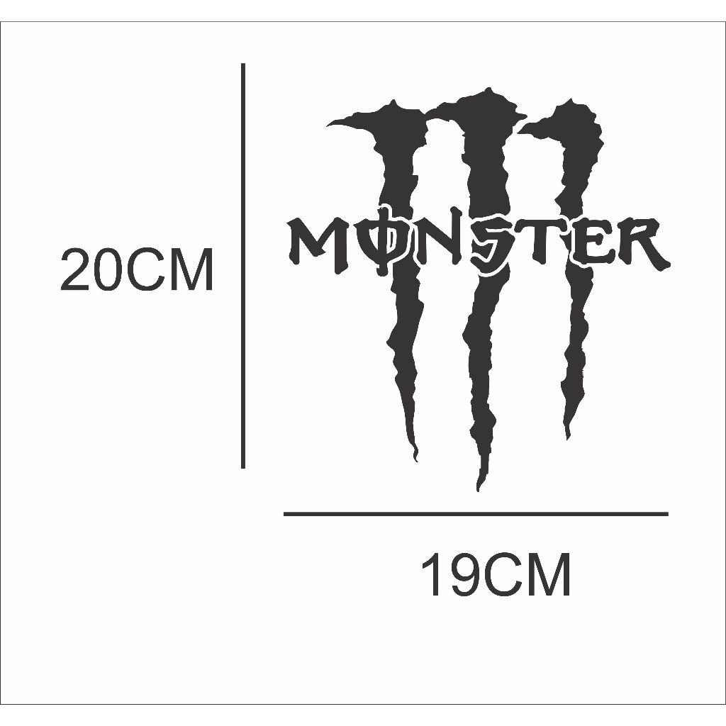 2 Adesivos Monster Md02 Recorte Digital