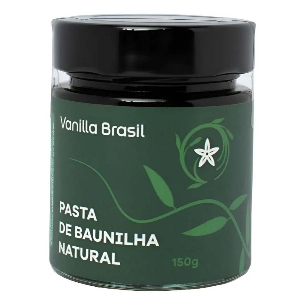 Pasta de Baunilha Natural Gourmet Especial Culinária Confeitaria Doceria Vanilla Brasil 150gr