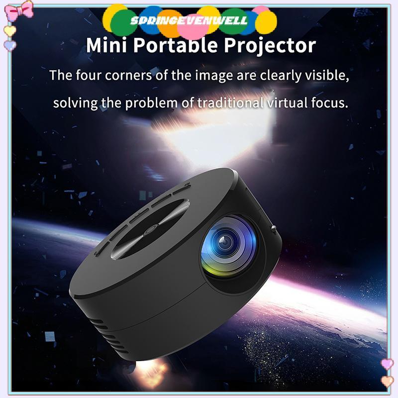 [springevenwell] Mini Projetor Portátil 1920 * 1080P HD Home Cinema Projeção De Acampamento Ao Ar Livre Para Android Nov