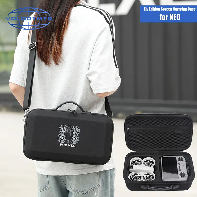 VOLODYMYR Storage Bag for DJI NEO Mini Portable Handbag Outdoor Travel Carrying Case for RC N3 Controller Case Drone Accessories