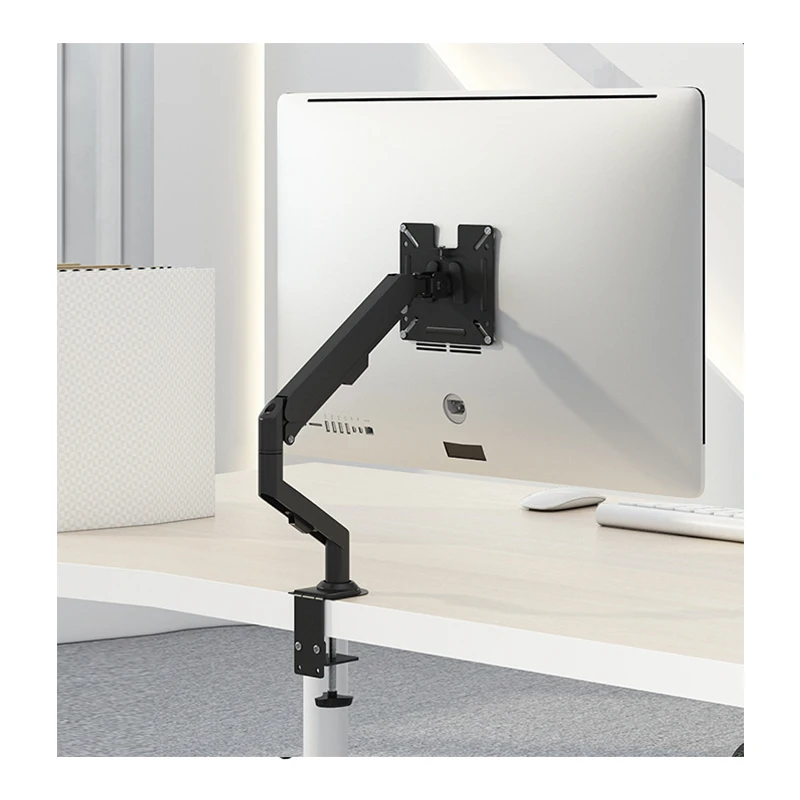 Pc Stand Computer Monitor Arm Computer Flexible Single Fully Adjustable Desk Mount  Spring Assisted Monitor Holder Arm