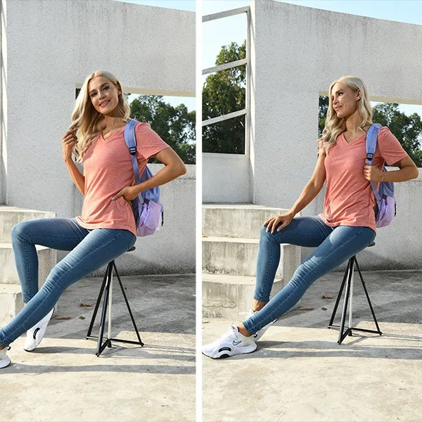 Outdoor Portable Massage Tripod Stool Multi-functional Hiking Cane Walking Stick for Camping Travel